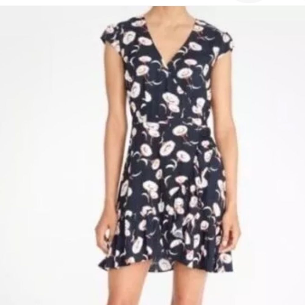 J Crew Mercantile Floral Blue Dress 4